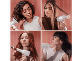 Secador - Cecotec DryGlam Waves Champagne, 1600 W, Motor Brushless y Tecnología de Plasma Revolucionaria, 4en1 cabezales con Efecto Coanda, Champagne