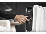 Radiador - De'Longhi Dragon EASYTRONIC TRD51025, Sistema de aceite, 2500W, 12 niveles de temperatura, 10 elementos, Blanco