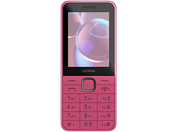 Móvil - Nokia 225, Rosa, 128MB Capacidad Memoria, 64MB RAM,  1450mAh, S30+, 2.4” QVGA, Bluetooth, Radio, MP3