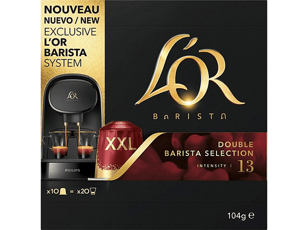 Cápsulas monodosis - L'OR Barista Doble Selection 13, Pack de 10, XXL, Exclusivas para L'OR Barista