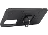 Funda móvil - ISY ISC 6110, Samsung Galaxy A26, Resistente al agua y golpes, Soporte Plegable Integrado, Negro