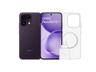 Móvil - OPPO Bundle Reno16 FS, Púrpura Negro, 512 GB, 8 GB RAM, 6.57" AMOLED, Mediatek Dimensity 7300, 6500 mAh, Incluye Funda y Cargador