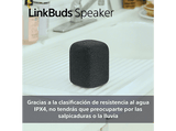 Altavoz inalámbrico - Sony LinkBuds Speaker SRS-LS1B, Bluetooth, Portátil, 25 horas de batería, Resistente al agua,  IPX4, Exteriores, Viajes, Negro