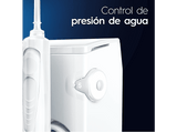 Centro de higiene dental - Oral-B Irrigador + Cepillo de dientes eléctrico iO6, 5 modos de limpieza y presión de agua, 4 chorros de agua, Blanco