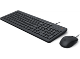 Pack Teclado + Ratón - HP HP150, USB-A, Indicadores LED, Recorrido de teclas de perfil bajo, Negro