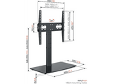 Soporte TV - Vogel's MS 3085, TV entre 32- 65, 400 x 400 mm, Giro hasta 50°, Sujetacables, Negro