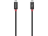Cable USB-C - Hama 00200779, USB-C-USB-C, 40 Gbps, 240W, 8k, 1m, Negro