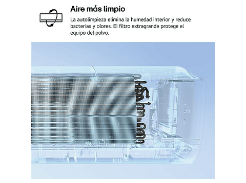 Aire acondicionado Split 1 x 1 - LG WIFIECO12.SET, 2967 fg/h, Wi-Fi, ThinQ, Blanco