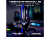 Micrófono - Newskill Agni, Con RGB, Gaming, Movilidad 360º, Sensibilidad 45 + -3dB, Negro