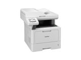 Impresora multifunción láser - Brother MFC-L5710DW, Monocromo, Red cableada y WiFi, Blanco