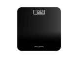Báscula de baño - Rowenta Premiss 2.0 BS1800, Peso máximo 160 kg, Vidrio templado, Apagado automático, Pantalla LCD, Diseño plano,Negro