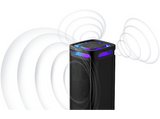 Altavoz de gran potencia - Sony ULT TOWER 9AC, Bluetooth para fiestas, ULT POWER SOUND, X-Balanced, Luces/Sonido 360, Entradas de karaoke, Negro