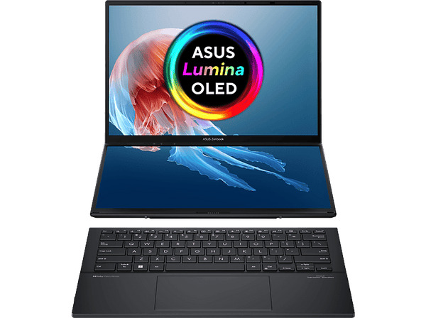 Portátil - ASUS Zenbook DUO OLED UX8406MA-PZ023W, 14" WQXGA+, Intel® Core™ Ultra 9-185H, 32GB RAM, 1TB SSD, Arc® Graphics, W11H