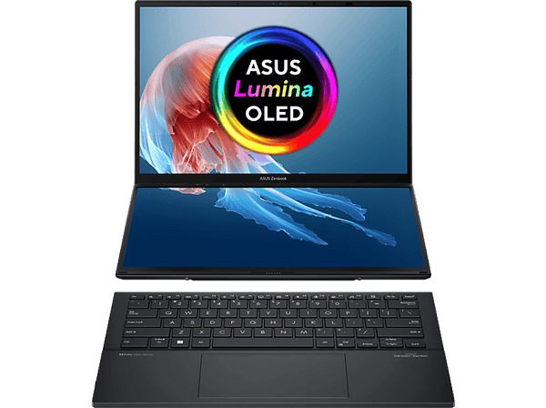 Portátil - ASUS Zenbook DUO OLED UX8406MA-PZ023W, 14" WQXGA+, Intel® Core™ Ultra 9-185H, 32GB RAM, 1TB SSD, Arc® Graphics, W11H