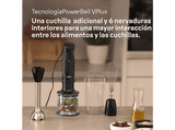 Batidora de mano - Braun MultiQuick 5 MQ50202MBK, 1000 W, 0.6 l, SplashControl, 3 accesorios, Picadora, Negro