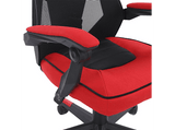 Silla gaming - Newskill Gaming Eros Tela Roja, Ergonómica, Reposabrazos, Altura ajustable, Rojo