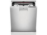 Lavavajillas - AEG FFB76717PM, 14 servicios, 9 programas, 60 cm, Tercera bandeja, programa ExtraHygiene, Inox