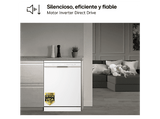 Lavavajillas - LG DF273FW,  14 servicios, 10 programas, 60 cm,  QuadWash™, Blanco