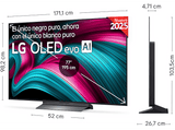 TV OLED 77 - LG OLED77C55LA, OLED 4K, Procesador Inteligente α9 AI Processor 4K Gen8, Smart TV, DVB-T2 (H.265), Negro