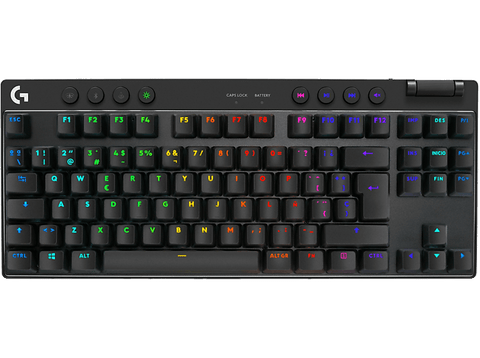 Teclado gaming - Logitech G Pro X TKL, Lightspeed, Bluetooth, Retroiluminación, Interruptores, Negro