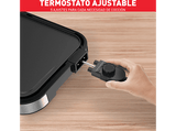 Plancha de asar - Tefal Giant Plancha XL CB631D10, 2300 W, Revestimiento antiadherente resistente, 5 Ajustes, Calentamiento uniforme, Gris