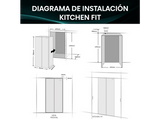 Frigorífico americano - Hisense RS3P538NEWE, No Frost, 178.6 cm, Kitchen Fit, Inverter, 527 l, Blanco