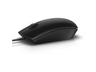 Ratón - Dell MS116, Cable, 1000 ppp, Seguimiento LED óptico, Negro