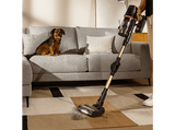 Aspirador escoba - cecotec Conga Rockstar RS70 Pet Flex, 500 W, 65 min Autonomía, Sin Bolsa, Cepillo para Animales, Negro/Dorado
