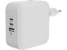 Cargador - Hyper HJ1003BKWWGL, Cargador de viaje, USB-C GaN de 70 W, Blanco