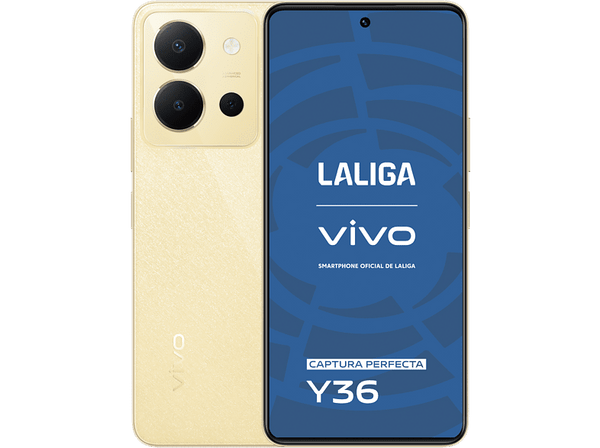 Móvil - vivo Y36, Vibrant Gold, 256 GB, 8 GB RAM, 6.64" Full HD+, Snapdragon 680, 5000 mAh, Dual SIM, Android