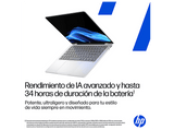 Portátil - HP OmniBook 5 NGAI 14-he0000ns Copilot+ PC, 14 2K, Snapdragon X1-26-100 45 TOPS, 16GB RAM, 512GB SSD, Gráficos Adreno™, W11 Home, Plata