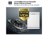 Lavavajillas - LG DF273FW,  14 servicios, 10 programas, 60 cm,  QuadWash™, Blanco