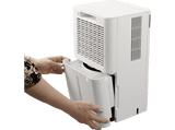 Deshumidificador - Jocel JDE001405, Capacidad del depósito 2L, 25m², 2 Velocidades, Eliminación de humedad 12L/día, Blanco