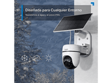 Cámara de vigilancia IP - TP-Link Tapo TC90 Kit, Panel Solar, DCI 2K, 3MP, Función de visión nocturna, 360º, Exterior, Visión Nocturna a Color, Blanco