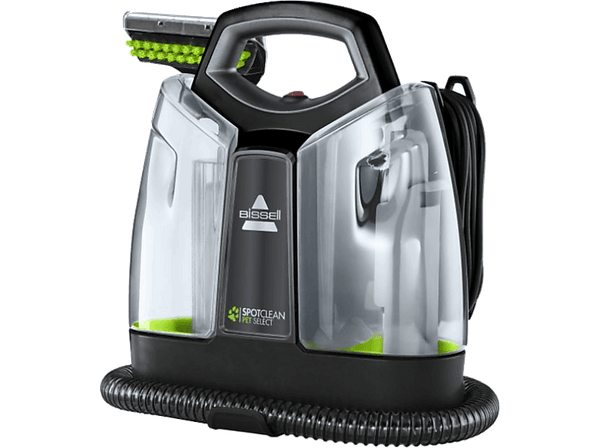 Aspirador con bolsa - Bissell SpotClean Pet Select 37288, Limpiador manchas y olores, 330 W, 1.1 l, Negro