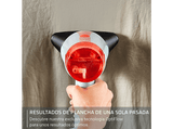 Cepillo de vapor y plancha - Rowenta DR9814, 1400 W, 150 g/min, 8 bar, Monotem, Blanco