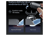Recambio para afeitadora - Braun 74S, Compatible con afeitadoras Series 7, Plata