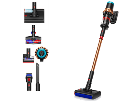 Aspirador escoba - Dyson V16 Piston Animal Submarine™, Friegasuelos, 3en1, Potencia succión 315 AW, Autonomía 70 min, Black/Cooper