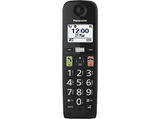 Teléfono - Panasonic KX-TGU112, Duo, Pantalla Retroiluminada, Botones Grandes, Compatible con Audífonos, Negro