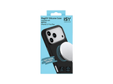 Funda móvil - ISY ISC-2369, Compatible con iPhone 17 Pro Max, Compatibilidad MagSafe, Carga Inalámbrica, Resistente a Golpes y Agua, Silicona, Negro