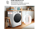 Lavadora carga frontal - LG F2WR5S09A0W,  Serie fondo especial 500, 9 kg, 1200 rpm, 12 programas, AI Direct Drive™, Steam™, Blanco