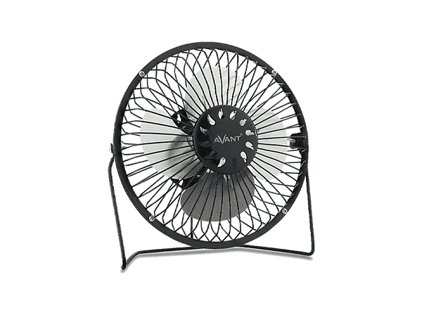 Ventilador de sobremesa - Avant AV7706, 3W, 1 metro, USB, Negro
