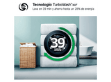Lavadora carga frontal - LG F4X5009TLC, 9 kg, 1400 rpm, 12 programas, TurboWash 360º, Clase A-40%, Blanco
