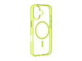 Funda móvil - CellularLine ICONIC MAG, Para iPhone 17, Ultrarresistente, MagSafe, Lima y Transparente