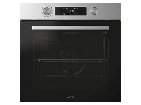 Horno - Candy  CA6 N5B3EYTX, Multifunción, Aqualisis + Pyrolysis, 78 l, 59.5 cm, Inox