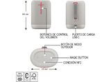 Altavoz inalámbrico - Ultimate Ears EPICBOOM, Bluetooth, 94 dBC, 17 horas, USB-C, EQ adaptativo, Sonido 360º, Clasificación IP67, Blanco