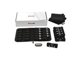 Pulsómetro - Polar H9 M-XXL, 400 h, Bluetooth, ANT+, Impermeable, Con banda pectoral, Negro
