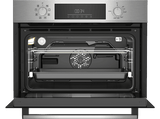 Horno - Beko BBCM12300X, Multifunción, Limpieza por vapor, 48 l, 59.4 cm, Inox