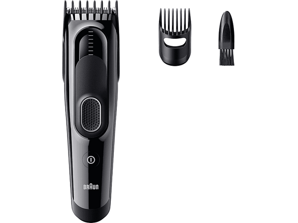 Cortapelos - Braun Series 5 HC5510, Memoria SafetyLock, 9 ajustes de longitud, 1 peine, 50 min autonomía , Negro