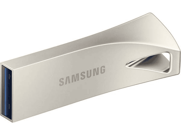 Memoria USB 128 GB - Samsung MUF-128BE3, APC Bar Plus, USB 3.1 Gen 1, 300 MB/s lectura, Plata